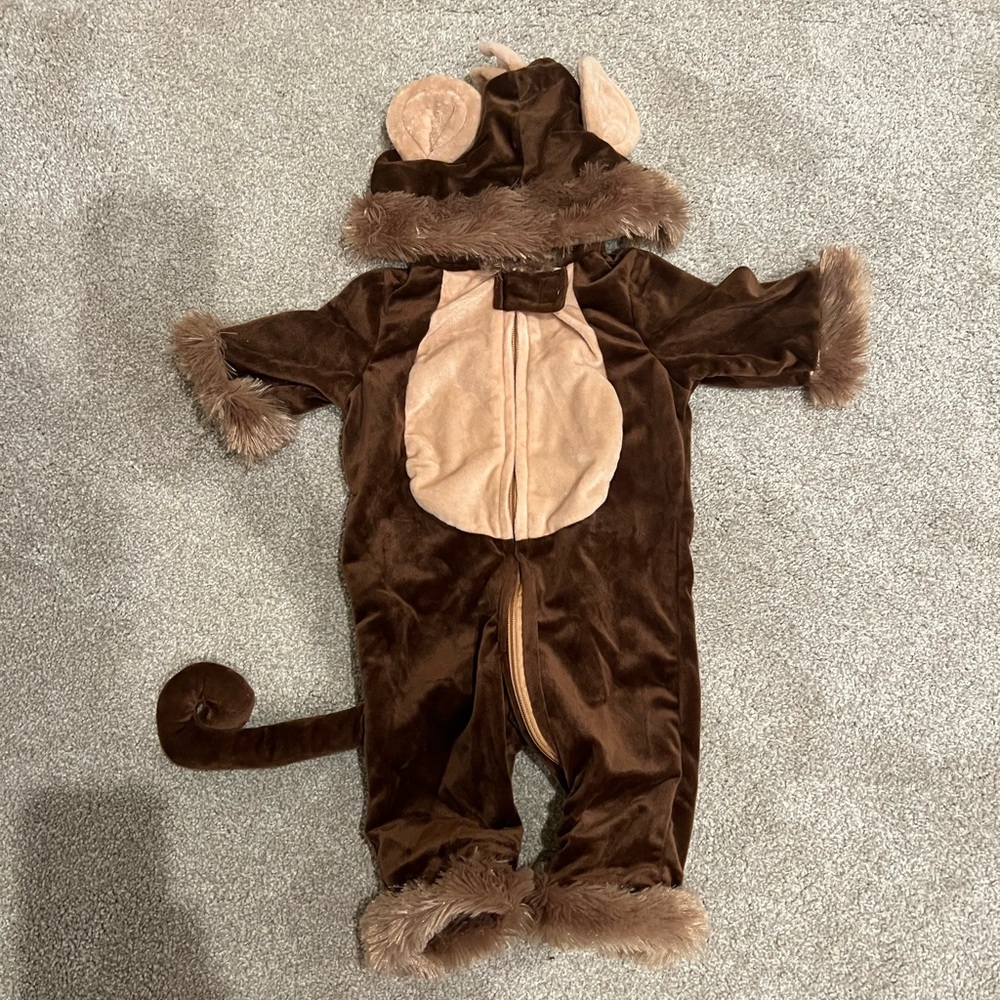 0-3m monkey Halloween costume